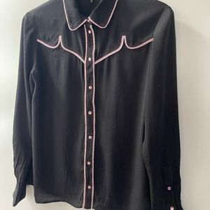 Maje black blouse